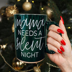 Christmas Coffee Mug Double Sided Ceramic Funny Holiday Snark Mug 15oz BandsCo Straps