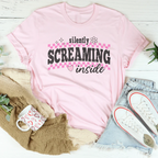 Silently Screaming Inside Tee Peachy Sunday
