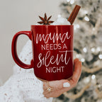 Christmas Coffee Mug Double Sided Ceramic Funny Holiday Snark Mug 15oz BandsCo Straps
