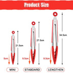 Silicone BBQ Grilling Tong Kitchen Cooking Salad BBQ  Serving Tong Non-Stick Barbecue Clip Clamp Stainless Steel Tools Gadgets Silicone BBQ Grilling Tong Kitchen Cooking Salad BBQ Serving Tong Non-Stick Barbecue Clip Clamp Stainless Steel Tools Stevvex