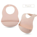 Silicone Bibs For Kids Newborn Baby Feeding Tableware Waterproof  Baby Bibs For Toddler Bib For Kids