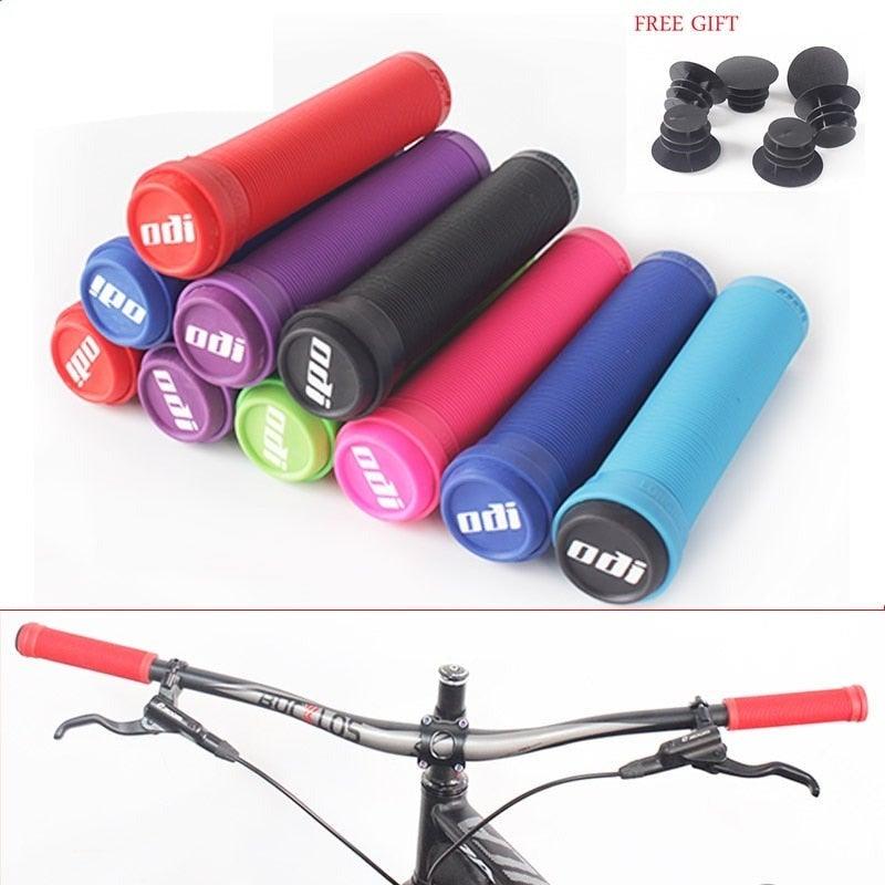 Silicone Bicycle Grips Road Bike Handlebar Grip With Rubber Handle Bar End Plug Bicycle Silicone Foam Grips Memory Foam Technology And Ergonomic Design Anti-Slip Shockproof And Weather Resistant Bicycle Handles Stevvex