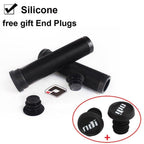 Silicone Bicycle Grips Road Bike Handlebar Grip With Rubber Handle Bar End Plug Bicycle Silicone Foam Grips Memory Foam Technology And Ergonomic Design Anti-Slip Shockproof And Weather Resistant Bicycle Handles Stevvex