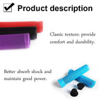 Silicone Bicycle Grips Road Bike Handlebar Grip With Rubber Handle Bar End Plug Bicycle Silicone Foam Grips Memory Foam Technology And Ergonomic Design Anti-Slip Shockproof And Weather Resistant Bicycle Handles Stevvex