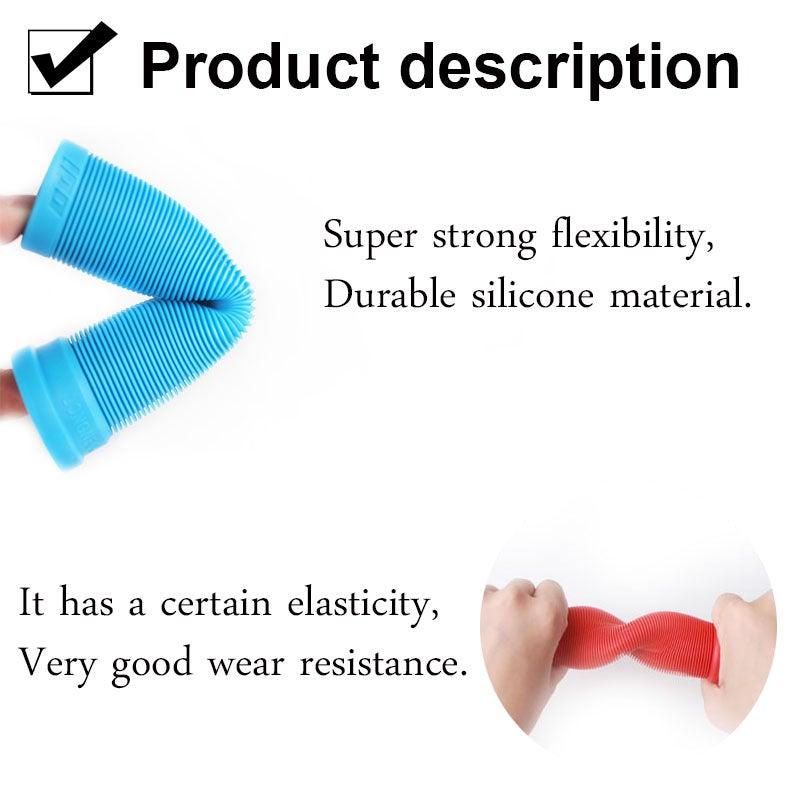 Silicone Bicycle Grips Road Bike Handlebar Grip With Rubber Handle Bar End Plug Bicycle Silicone Foam Grips Memory Foam Technology And Ergonomic Design Anti-Slip Shockproof And Weather Resistant Bicycle Handles Stevvex