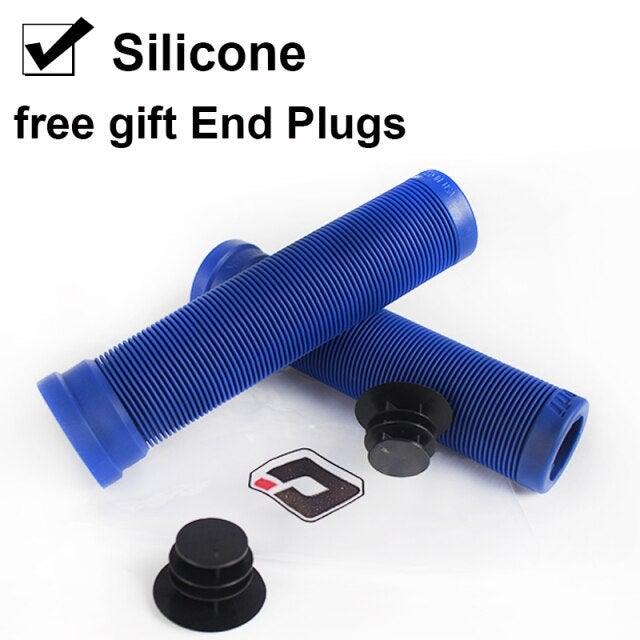 Silicone Bicycle Grips Road Bike Handlebar Grip With Rubber Handle Bar End Plug Bicycle Silicone Foam Grips Memory Foam Technology And Ergonomic Design Anti-Slip Shockproof And Weather Resistant Bicycle Handles Stevvex
