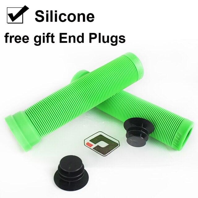 Silicone Bicycle Grips Road Bike Handlebar Grip With Rubber Handle Bar End Plug Bicycle Silicone Foam Grips Memory Foam Technology And Ergonomic Design Anti-Slip Shockproof And Weather Resistant Bicycle Handles Stevvex