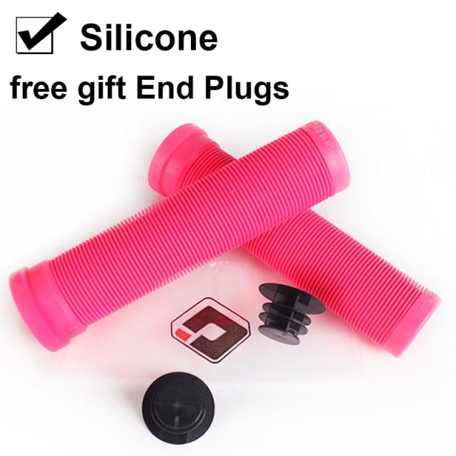 Silicone Bicycle Grips Road Bike Handlebar Grip With Rubber Handle Bar End Plug Bicycle Silicone Foam Grips Memory Foam Technology And Ergonomic Design Anti-Slip Shockproof And Weather Resistant Bicycle Handles Stevvex