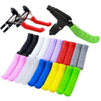Silicone Bicycle Lever Grips Protectors Anti-Skid Bike Brake Lever Handle Bike Silicone Brake Cover Protector Silicone Grips Anti-Slip Waterproof Protector Cycling Accessory Stevvex