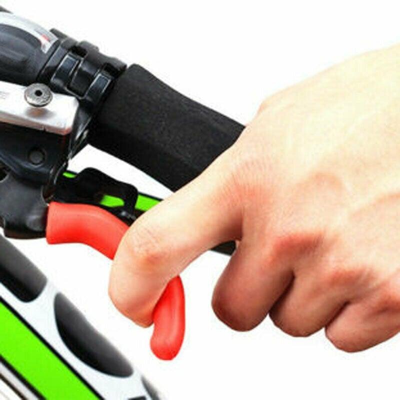 Silicone Bicycle Lever Grips Protectors Anti-Skid Bike Brake Lever Handle Bike Silicone Brake Cover Protector Silicone Grips Anti-Slip Waterproof Protector Cycling Accessory Stevvex