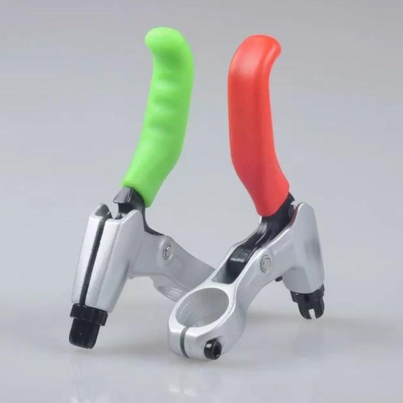 Silicone Bicycle Lever Grips Protectors Anti-Skid Bike Brake Lever Handle Bike Silicone Brake Cover Protector Silicone Grips Anti-Slip Waterproof Protector Cycling Accessory Stevvex