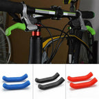 Silicone Bicycle Lever Grips Protectors Anti-Skid Bike Brake Lever Handle Bike Silicone Brake Cover Protector Silicone Grips Anti-Slip Waterproof Protector Cycling Accessory Stevvex