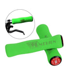 Silicone Bike Bicycle Grips Sponge Handlebar Soft Ultralight Grips Brake Grips Silicone Glove Handle Soft Sponge Non-Slip Bicycle Handle With End Holding Shock Resistance Absorbent Comfortable Design Stevvex