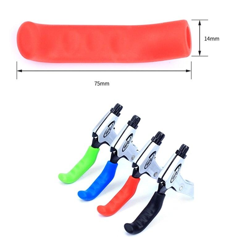 Silicone Bike Bicycle Grips Sponge Handlebar Soft Ultralight Grips Brake Grips Silicone Glove Handle Soft Sponge Non-Slip Bicycle Handle With End Holding Shock Resistance Absorbent Comfortable Design Stevvex