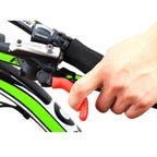 Silicone Bike Bicycle Grips Sponge Handlebar Soft Ultralight Grips Brake Grips Silicone Glove Handle Soft Sponge Non-Slip Bicycle Handle With End Holding Shock Resistance Absorbent Comfortable Design Stevvex