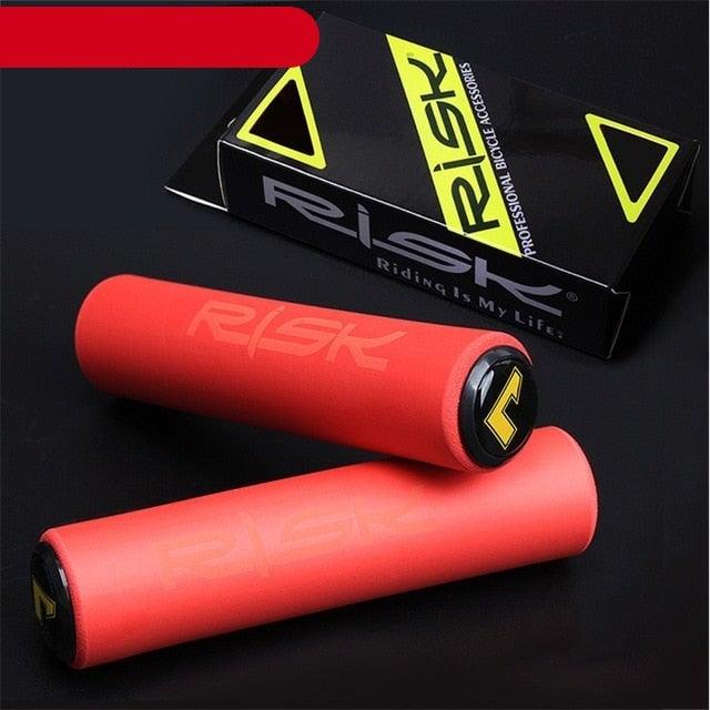 Silicone Bike Bicycle Grips Sponge Handlebar Soft Ultralight Grips Brake Grips Silicone Glove Handle Soft Sponge Non-Slip Bicycle Handle With End Holding Shock Resistance Absorbent Comfortable Design Stevvex