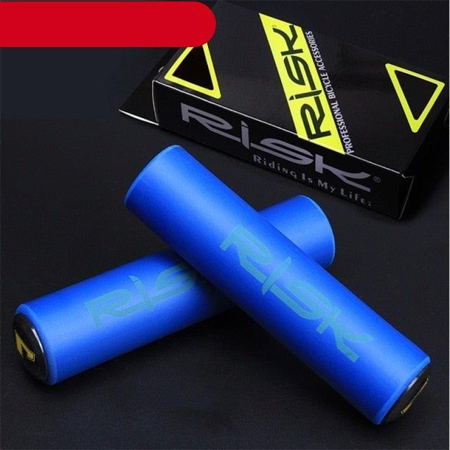 Silicone Bike Bicycle Grips Sponge Handlebar Soft Ultralight Grips Brake Grips Silicone Glove Handle Soft Sponge Non-Slip Bicycle Handle With End Holding Shock Resistance Absorbent Comfortable Design Stevvex