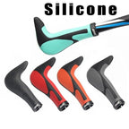 Silicone Bike Grips Soft Mountain Bike Grips Handlebar Aluminum Alloy Lock Ring Bike Handle Grips Bicycle Ergonomic Handle Bar End Grips Comfort Soft Lightweight Handle Bar Grips Lock On For Mountain Bike Cycling Stevvex