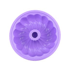 Silicone Cake Mold Large Cake Pan Food Grade Silicone Mold Non-stick Round For Jelly Gelatin Birthday Party Bread Top-Level Silicone Cake Mold Fluted Tube Cake Pan For Jelly Stevvex