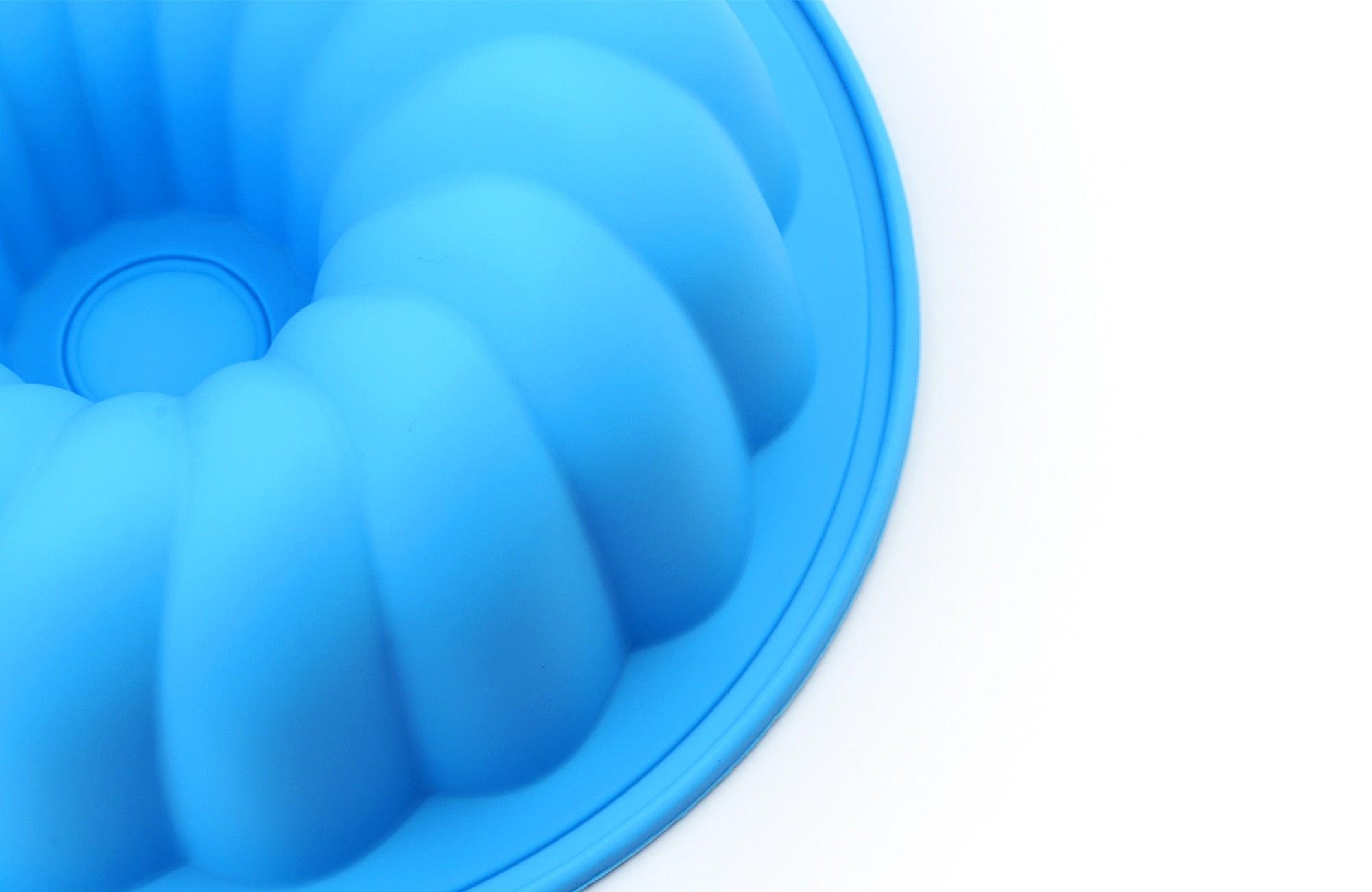 Silicone Cake Mold Large Cake Pan Food Grade Silicone Mold Non-stick Round For Jelly Gelatin Birthday Party Bread Top-Level Silicone Cake Mold Fluted Tube Cake Pan For Jelly Stevvex