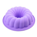 Silicone Cake Mold Large Cake Pan Food Grade Silicone Mold Non-stick Round For Jelly Gelatin Birthday Party Bread Top-Level Silicone Cake Mold Fluted Tube Cake Pan For Jelly Stevvex