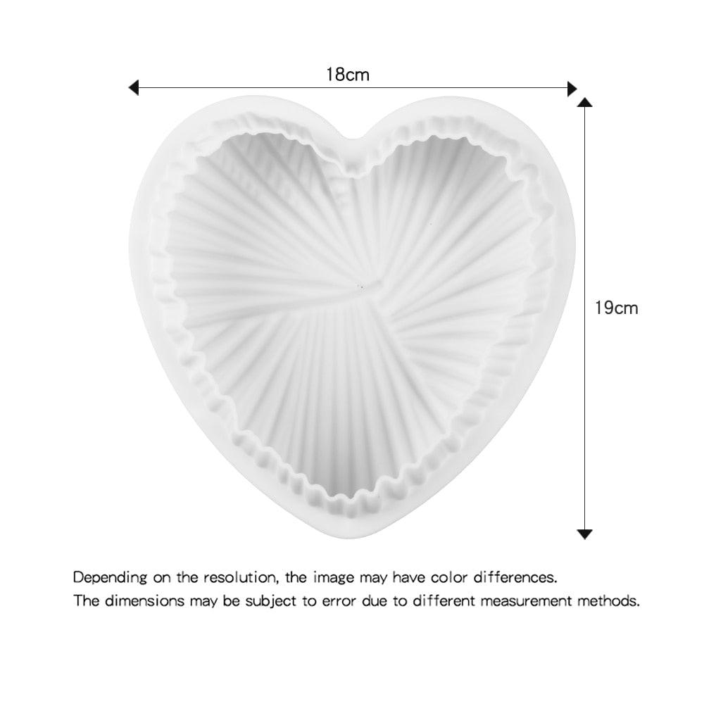 Silicone Cake Mold Nonstick Heat Resistant Reusable Baking Tools Birthday Christmas Bakeware Heart Mould Smooth Heart Mold Chocolate Mold Love Shaped Silicone Cake Mould Stevvex