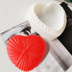 Silicone Cake Mold Nonstick Heat Resistant Reusable Baking Tools Birthday Christmas Bakeware Heart Mould Smooth Heart Mold Chocolate Mold Love Shaped Silicone Cake Mould Stevvex