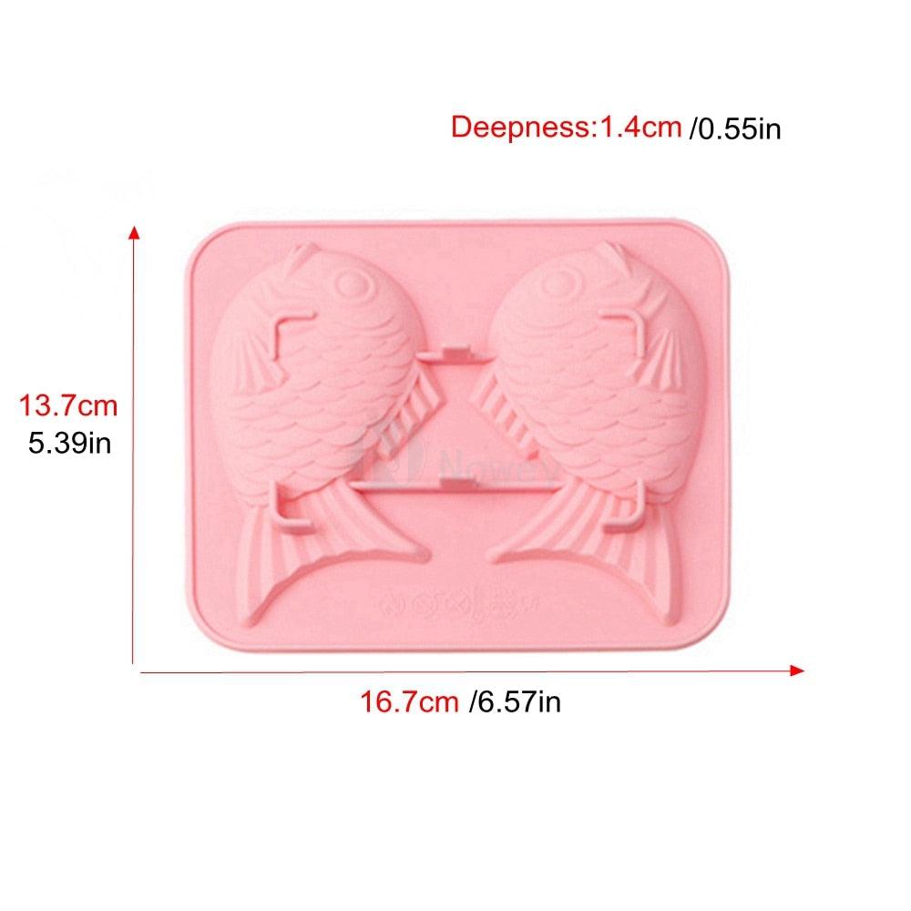 Silicone Fish Shape Cake Mould Fondant Mold Chocolate Cupcake Soap Molds Candy Craft Cookie Kitchen Accessories Fish Pattern Silicone Baking Mould Chocolate Mold Dessert Mold Nonstick Jelly Pudding Cake Mold Ice Cube For Home Kitchen Stevvex