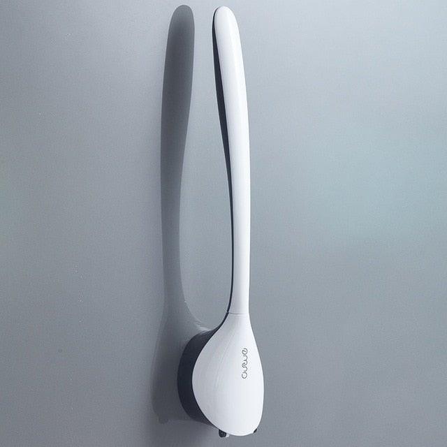 Silicone Head Toilet Brush Quick Draining Clean Tool Wall-Mount  Floor-Standing Cleaning Brush Bathroom Accessories Toilet Brush And Holder Toilet Bowl Brush With Stainless Steel Handle Durable Bristles Stevvex