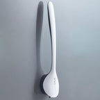 Silicone Head Toilet Brush Quick Draining Clean Tool Wall-Mount  Floor-Standing Cleaning Brush Bathroom Accessories Toilet Brush And Holder Toilet Bowl Brush With Stainless Steel Handle Durable Bristles Stevvex