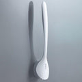 Silicone Head Toilet Brush Quick Draining Clean Tool Wall-Mount  Floor-Standing Cleaning Brush Bathroom Accessories Toilet Brush And Holder Toilet Bowl Brush With Stainless Steel Handle Durable Bristles Stevvex