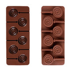 Silicone Lollipop Molds Chocolate And Candy Molds Cake Mold Variety Shapes Cake Pastry Decorating Form Silicone Bakeware Silicone Lollipop Mold Shape Of Swirl Heart Bunny Star Butterfly Little Bear Flower Sucker Molds Chocolate Hard Candy Molds