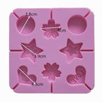 Silicone Lollipop Molds Chocolate And Candy Molds Cake Mold Variety Shapes Cake Pastry Decorating Form Silicone Bakeware Silicone Lollipop Mold Shape Of Swirl Heart Bunny Star Butterfly Little Bear Flower Sucker Molds Chocolate Hard Candy Molds