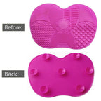 Silicone Makeup Brush Cleaning Pad -  Portable Makeup Cleaning Washing Tool Scrubber