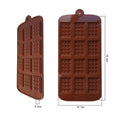 Silicone Mold 12 Cells Chocolate Mold Fondant Candy Bar Mould Cake Mode Decoration Kitchen Baking Accessories Silicone Break Apart Chocolate Molds Candy Mini Protein Energy Bar Silicone Mold Stevvex