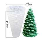 Silicone Mould Christmas Tree Shaped Cake Mold Decoration Tools Candle Mold Baking Tool Home Decoration For Christmas Party 3D Tree Shaped Candle Silicone Mold 4Pcs Different Xmas Pine Molds Stevvex