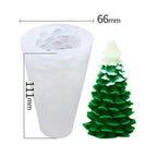 Silicone Mould Christmas Tree Shaped Cake Mold Decoration Tools Candle Mold Baking Tool Home Decoration For Christmas Party 3D Tree Shaped Candle Silicone Mold 4Pcs Different Xmas Pine Molds Stevvex