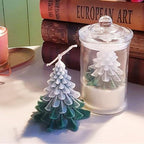 Silicone Mould Christmas Tree Shaped Cake Mold Decoration Tools Candle Mold Baking Tool Home Decoration For Christmas Party 3D Tree Shaped Candle Silicone Mold 4Pcs Different Xmas Pine Molds Stevvex