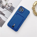 Silicone Pink Wallet Card Holder Phone Case For Iphone 14 13 12 Pro Max Fashion Shockproof Lens Protection Cover Soft Silicone Wallet Card Holder Cover For Iphone Stevvex