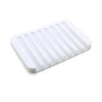 Silicone Soap Holder Flexible Soap Dish Plate Holder Tray Soapbox Container Storage For Bathroom Kitchen Soap Dish for Shower Waterfall Soap Holder Soap Tray Soap Saver Drainer Flexible Silicone for Shower Bathroom Kitchen Counter Top Keep Soap Bars Dry Stevvex