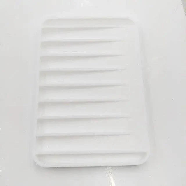 Silicone Soap Holder Flexible Soap Dish Plate Holder Tray Soapbox Container Storage For Bathroom Kitchen Soap Dish for Shower Waterfall Soap Holder Soap Tray Soap Saver Drainer Flexible Silicone for Shower Bathroom Kitchen Counter Top Keep Soap Bars Dry Stevvex