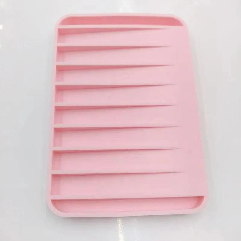 Silicone Soap Holder Flexible Soap Dish Plate Holder Tray Soapbox Container Storage For Bathroom Kitchen Soap Dish for Shower Waterfall Soap Holder Soap Tray Soap Saver Drainer Flexible Silicone for Shower Bathroom Kitchen Counter Top Keep Soap Bars Dry Stevvex