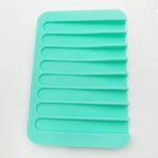 Silicone Soap Holder Flexible Soap Dish Plate Holder Tray Soapbox Container Storage For Bathroom Kitchen Soap Dish for Shower Waterfall Soap Holder Soap Tray Soap Saver Drainer Flexible Silicone for Shower Bathroom Kitchen Counter Top Keep Soap Bars Dry Stevvex