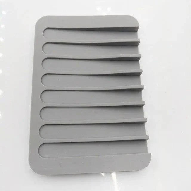 Silicone Soap Holder Flexible Soap Dish Plate Holder Tray Soapbox Container Storage For Bathroom Kitchen Soap Dish for Shower Waterfall Soap Holder Soap Tray Soap Saver Drainer Flexible Silicone for Shower Bathroom Kitchen Counter Top Keep Soap Bars Dry Stevvex
