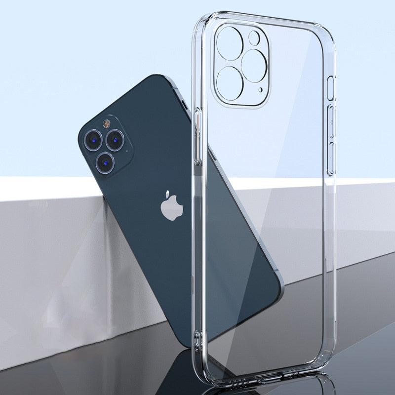 Silicone Soft Phone Case for iPhone 14 13 12 11 Pro Max XR X XS Max 7 8 Plus Back Cover Case for iPhone 14 13 12 11 Pro Max Transparent Soft Flexible Anti-Yellowing Shockproof Camera Protection Case For iPhone Stevvex