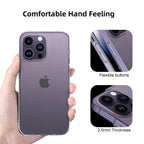 Silicone Soft Phone Case for iPhone 14 13 12 11 Pro Max XR X XS Max 7 8 Plus Back Cover Case for iPhone 14 13 12 11 Pro Max Transparent Soft Flexible Anti-Yellowing Shockproof Camera Protection Case For iPhone Stevvex