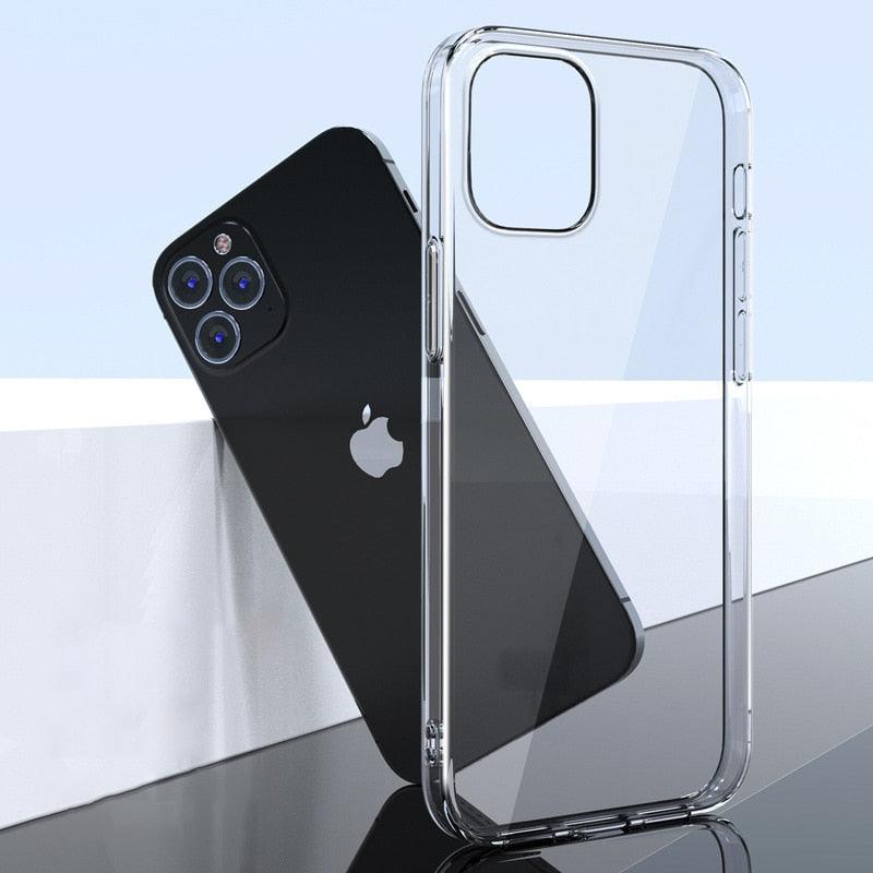 Silicone Soft Phone Case for iPhone 14 13 12 11 Pro Max XR X XS Max 7 8 Plus Back Cover Case for iPhone 14 13 12 11 Pro Max Transparent Soft Flexible Anti-Yellowing Shockproof Camera Protection Case For iPhone Stevvex
