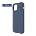 Silicone Soft Slim Cover Shockproof Full Protective Anti Scratch Case For iPhone 14 Pro Max Case Silicone Soft Case For iPhone 13 Pro Slide Camera Protect Privacy Cover for iPhone 12 Stevvex