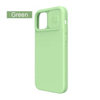 Silicone Soft Slim Cover Shockproof Full Protective Anti Scratch Case For iPhone 14 Pro Max Case Silicone Soft Case For iPhone 13 Pro Slide Camera Protect Privacy Cover for iPhone 12 Stevvex