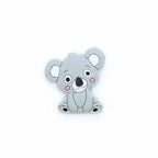 Silicone Teether Animal Koala Baby Teether Pendant Food Grade BPA Free Baby Teething Chew Charms Silicone Beads Toy